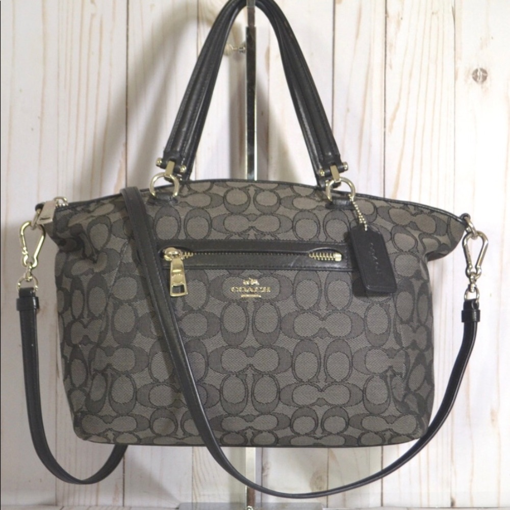 Authentic Black Coach Signature Bag